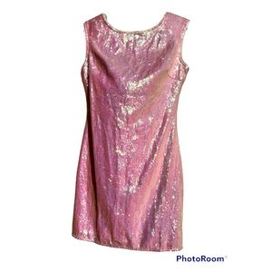 Ark & Co Pink Sequin Mini Dress Size Small